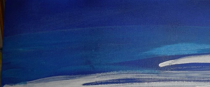 Vogelfrei, 58 x 25 cm, Acryl auf Leinwand, 2019