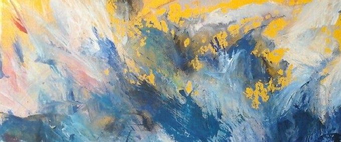 Power, 58 x 24 cm, Acryl auf Leinwand, 2019